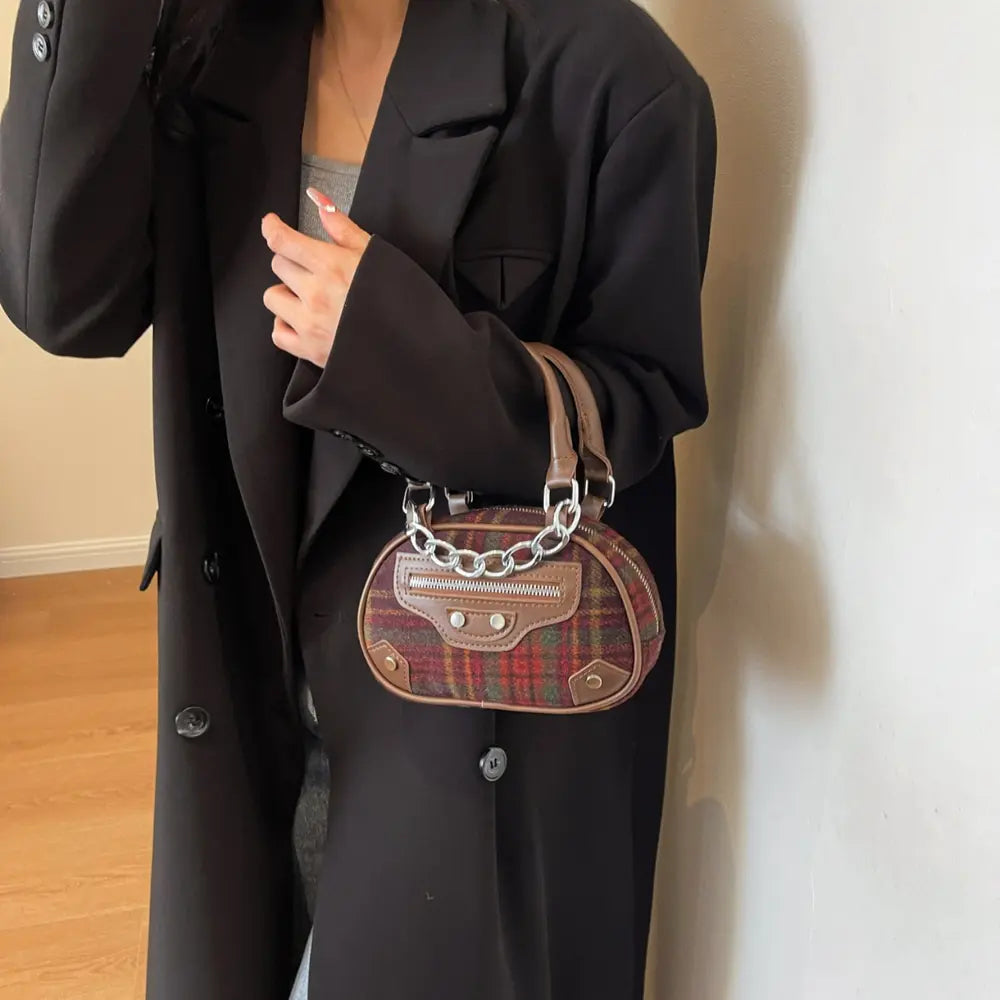 Plaid Print Crossbody Bag - Premium Handbags from Trendsi - Just $27.99! Shop now at Handbags Specialist Headquarter