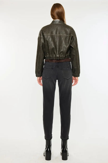 Kancan Slim Boyfriend Fit Jeans - Premium Sleepwear from Trendsi - Just $56.99! Shop now at Handbags Specialist Headquarter