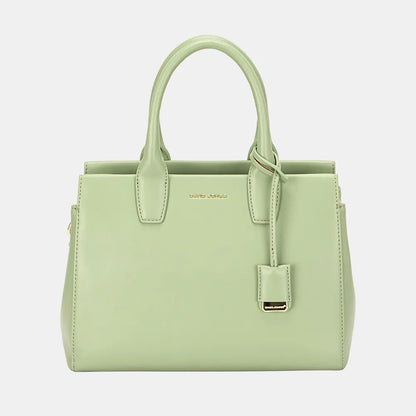David Jones PU Leather Handbag - Premium Handbags from Trendsi - Just $47.99! Shop now at Handbags Specialist Headquarter