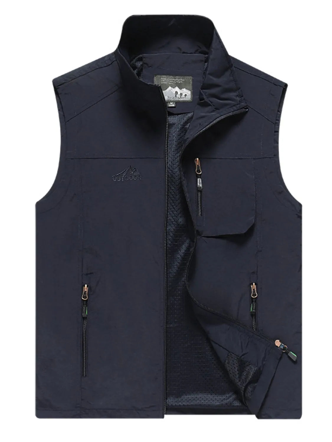 Men's Plus Size Zip Up Vest - Premium  from Trendsi - Just $44.40! Shop now at Handbags Specialist Headquarter
