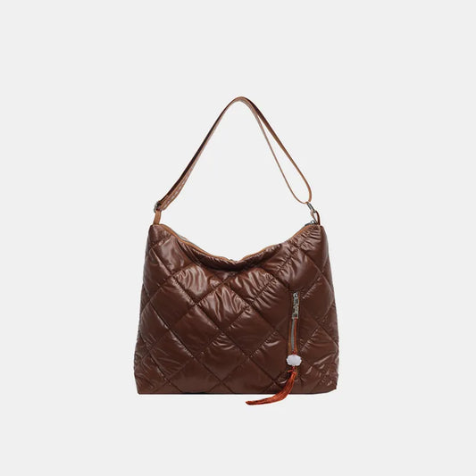 Quilted Nylon Travel Bag - Premium travel-bag from Trendsi - Just $39.99! Shop now at Handbags Specialist Headquarter