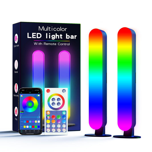 SyncGlow RGB LED Light Bar with Remote & Modes