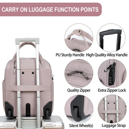 EMPSIGN 16 Wheeled Underseat Travel Bag