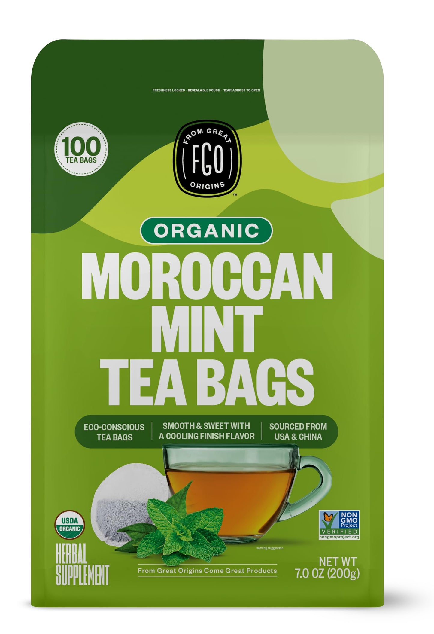 ElderZen Organic Tea - Caffeine-Free Eco Bags