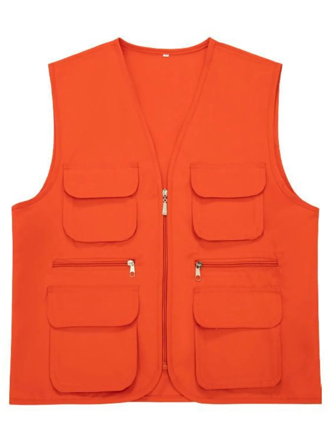 Men's Plus Size Pocketed Zip Up Vest - Premium  from Trendsi - Just $37.74! Shop now at Handbags Specialist Headquarter