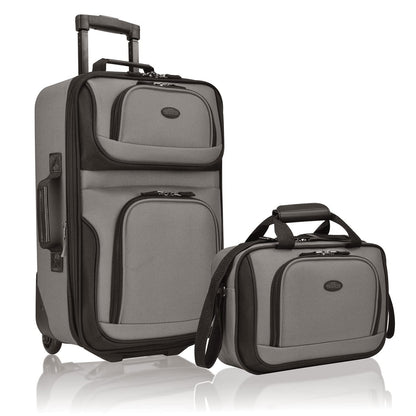 U.S. Traveler Rio Expandable Orange Carry-on