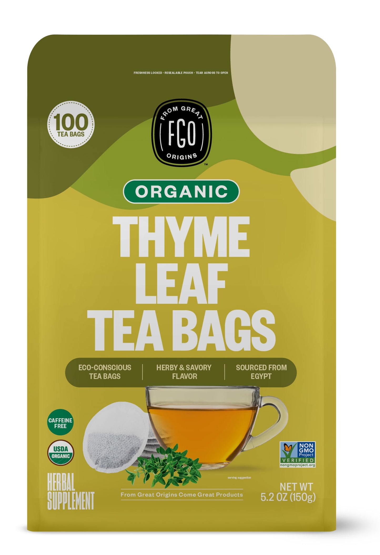 ElderZen Organic Tea - Caffeine-Free Eco Bags