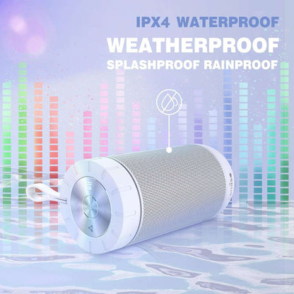 Comiso 360° Waterproof Bluetooth Speaker, 24H Playtime