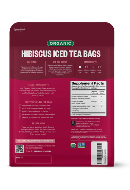 ElderZen Organic Tea - Caffeine-Free Eco Bags
