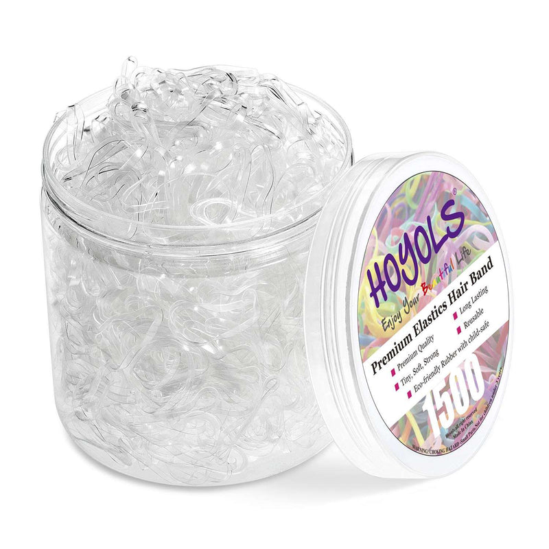 HOYOLS Clear Elastic Hair Rubber Bands, 1500pcs Mini Small Clear Ponytail Elastics Holders for Blond Kids Girls Hair No Crease Damage No Hurt 1 Inch TPU - Premium Hair Accessories from Visit the HOYOLS Store - Just $14.99! Shop now at Handbags Specialist Headquarter