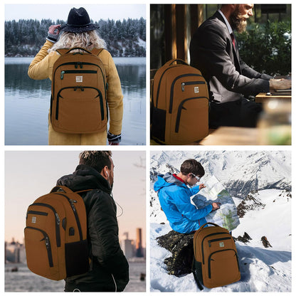 SecureSlim Laptop Backpack with USB & Water Resistance