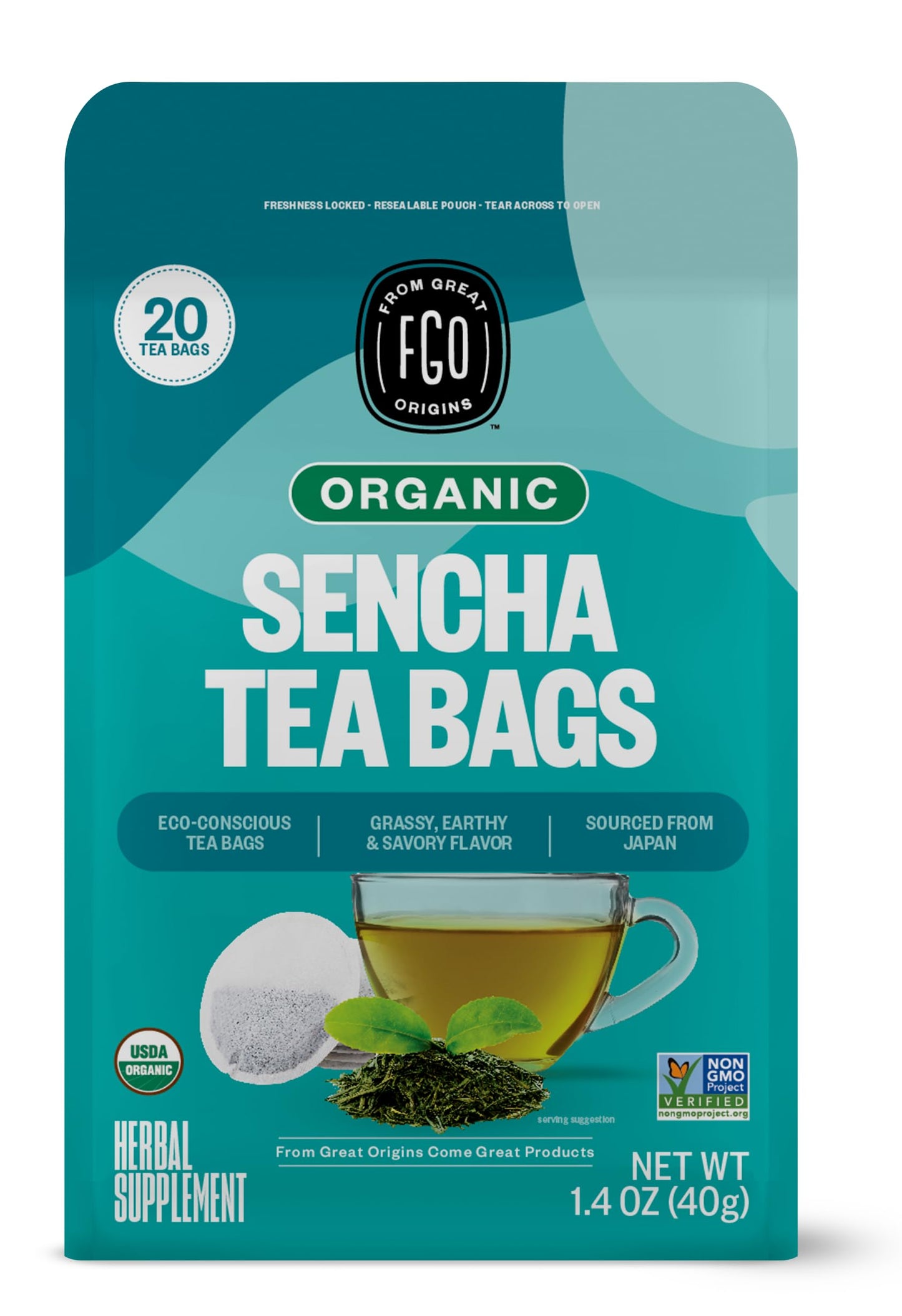 ElderZen Organic Tea - Caffeine-Free Eco Bags