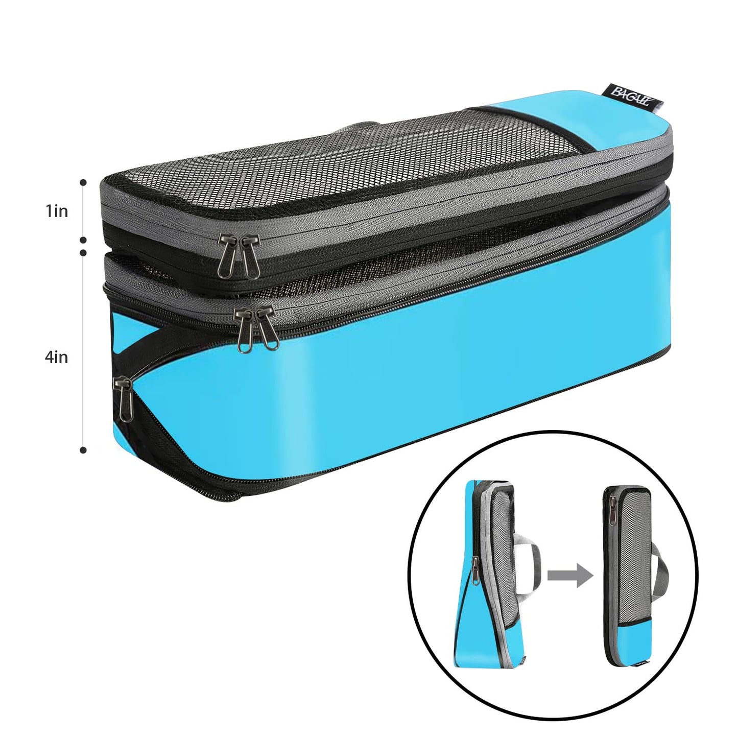 BAGAIL Expandable Travel Compression Cubes Set