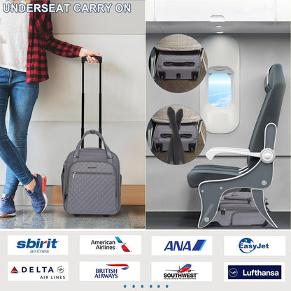 EMPSIGN 16 Wheeled Underseat Travel Bag