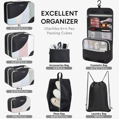 OlarHike Travel Cube Set - Cream Organizer & Gifts