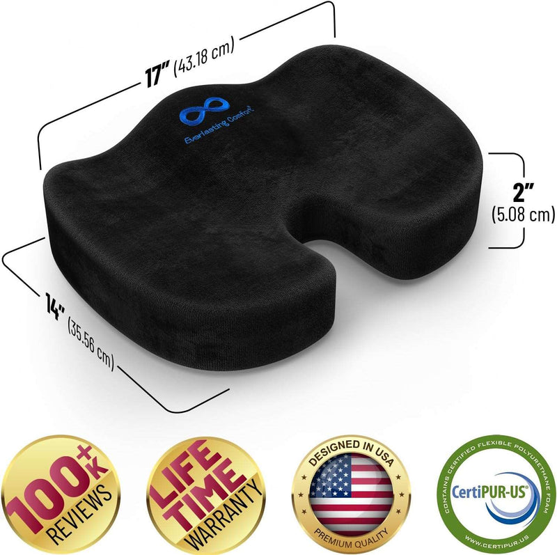 Everlasting Comfort Seat Cushion for Lower Back Pain Relief - Enhances Posture & Support, Provides All-Day Comfort - Non-Slip Tailbone Pain Relief Cushion - Multi-Use Car, Gaming, Office Chair Cushion - Premium Health Care from Visit the Everlasting Comfort Store - Just $55.99! Shop now at Handbags Specialist Headquarter
