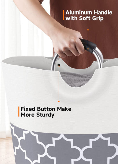 Collapsible Hamper Bag - Grey