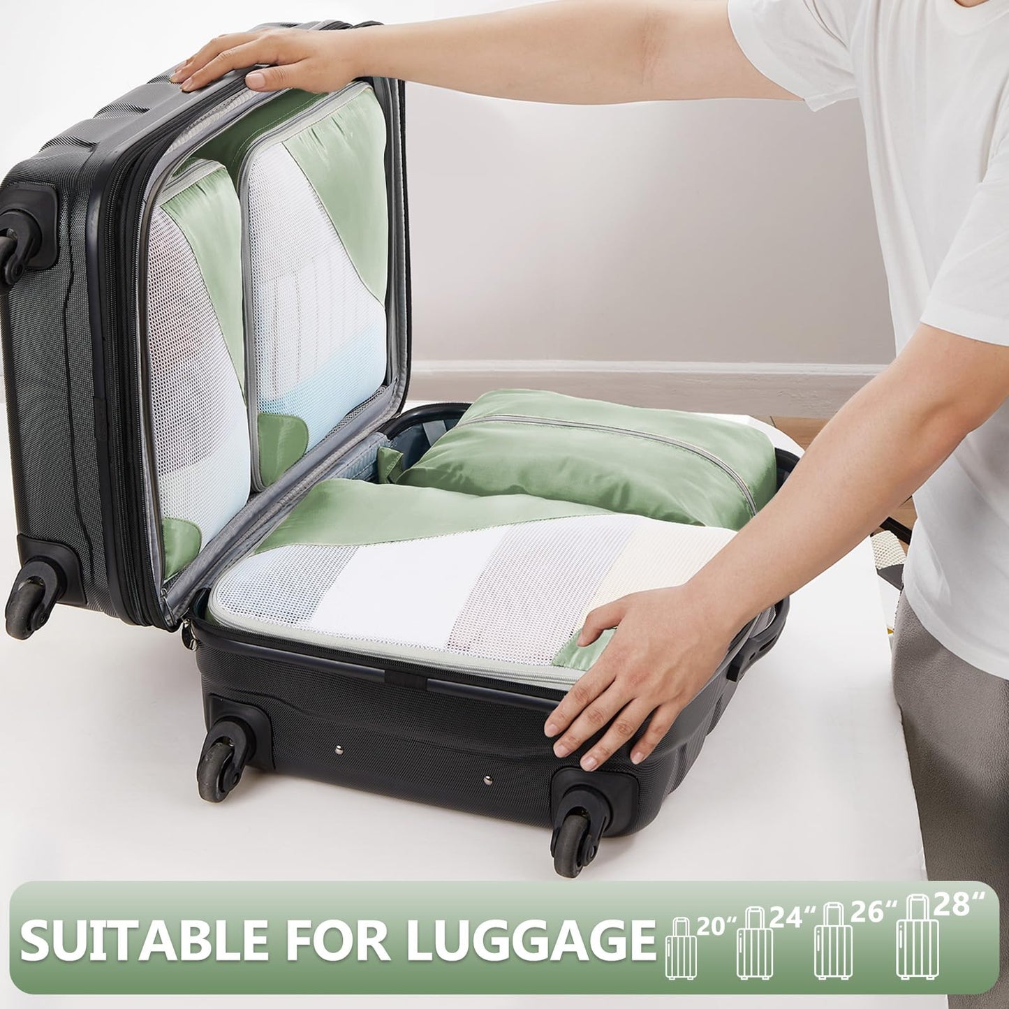OlarHike Travel Cube Set - Cream Organizer & Gifts