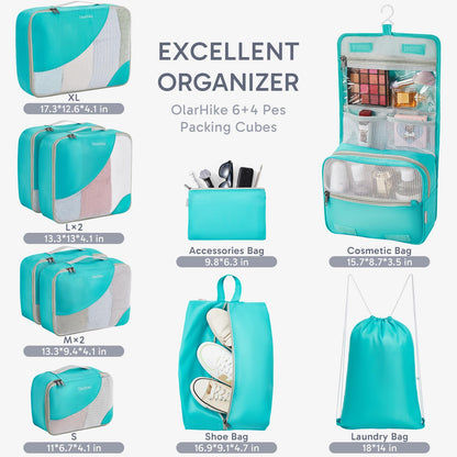 OlarHike Travel Cube Set - Cream Organizer & Gifts