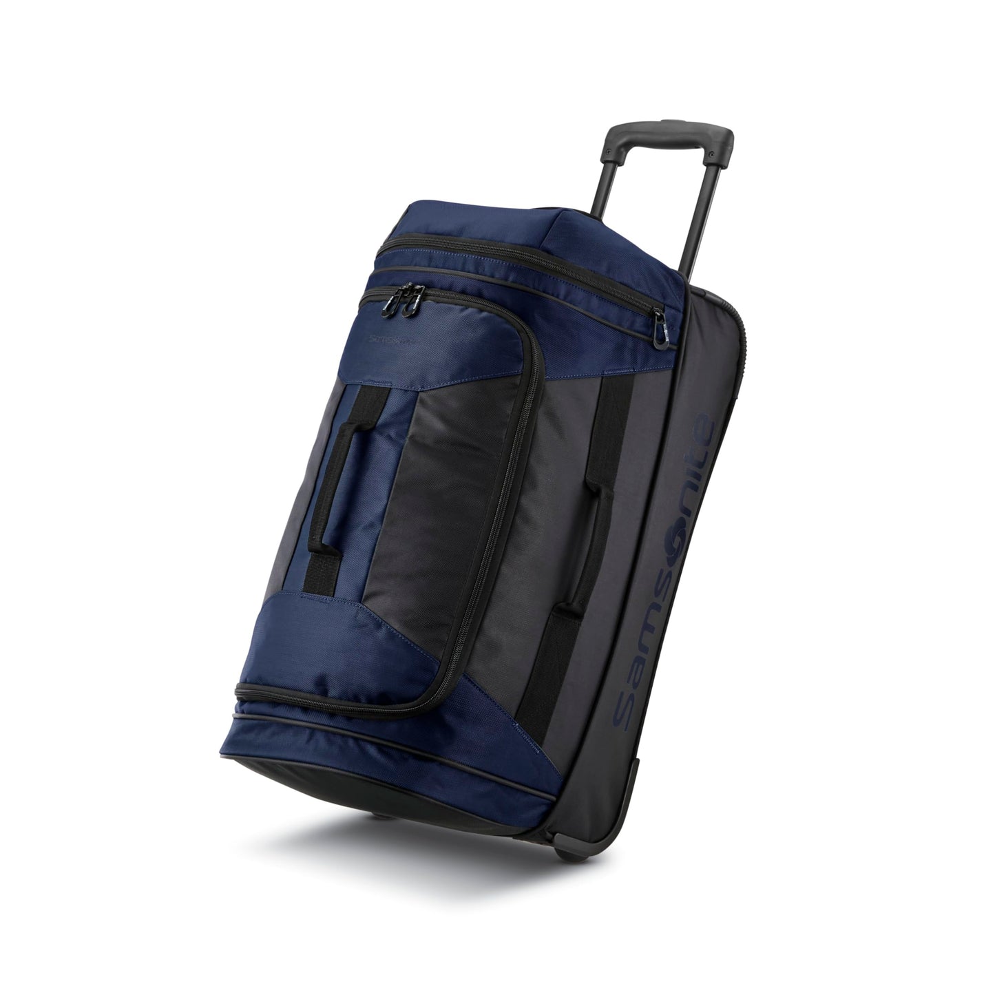 Andante 2 Rolling Duffel - 22 Sleek Black Travel Bag