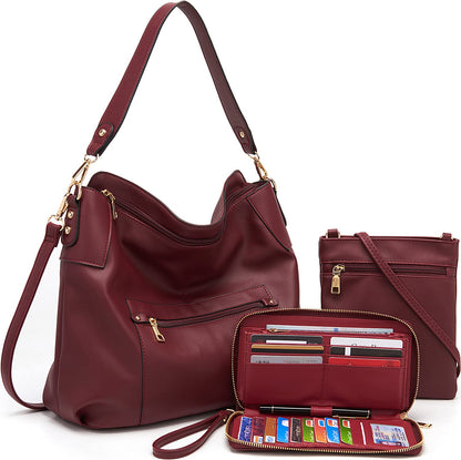 ChicCrossbody: Women's Tote & Wallet Set