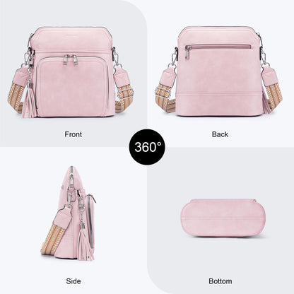 Tassel Charm Crossbody Bag for Women