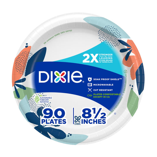 Durable Dixie 8.5 Plates: Strong, Safe & Soak-Proof