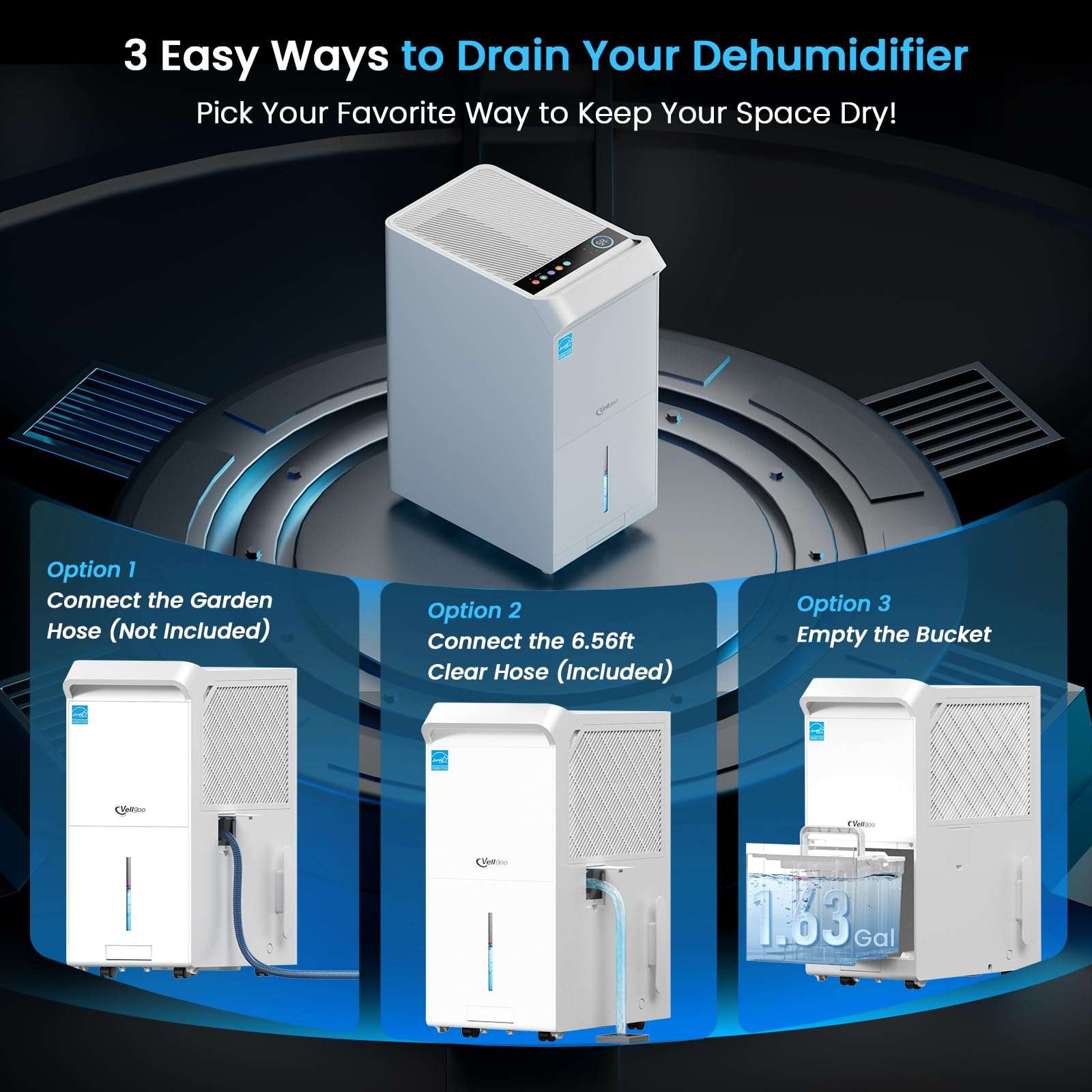 Vellgoo Energy Star Dehumidifier