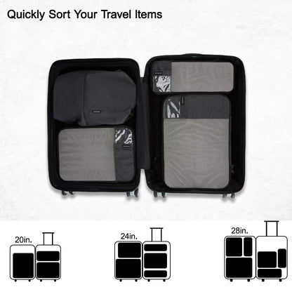 PackPro 6 Set Compression Cubes for Travel