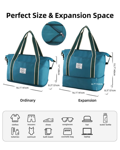 WALNEW Foldable Waterproof Travel Duffel Bag