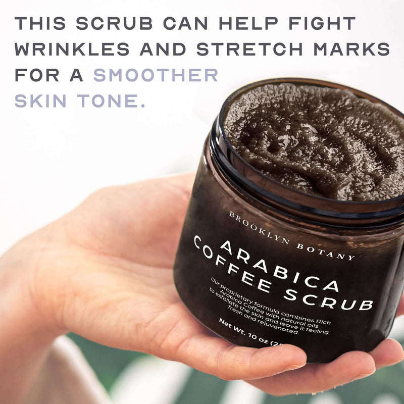 Dead Sea Salt and Arabica Coffee Body Scrub 10 oz - Moisturizing and Exfoliating Body, Face, Hand, Foot Scrub - Fights Stretch Marks, Fine Lines, Wrinkles - Great Gifts for Women & Men - Premium Body Scrubs from Visit the Brooklyn Botany Store - Just $17.99! Shop now at Handbags Specialist Headquarter