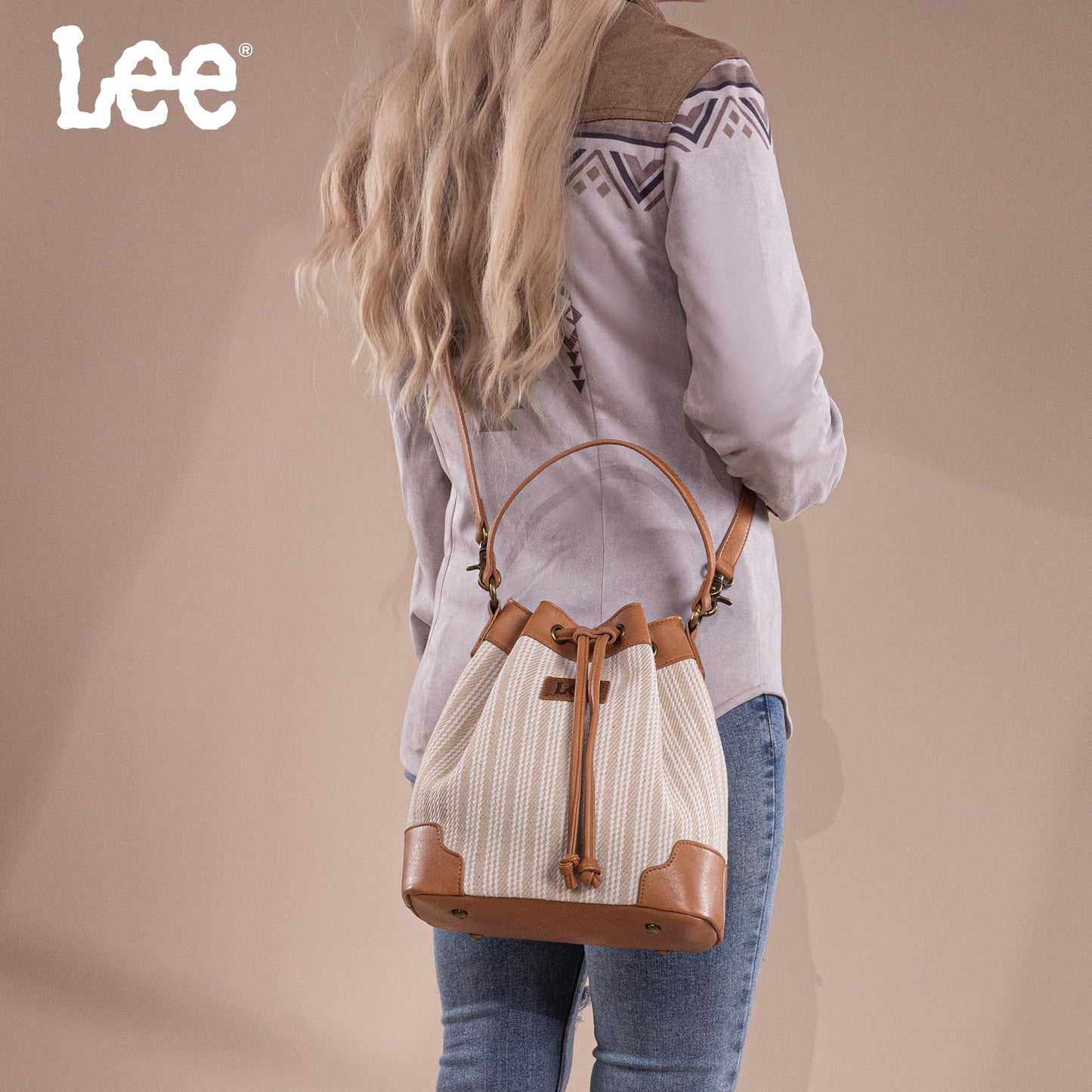 Montana West Lee Drawstring Hobo Bucket Bag
