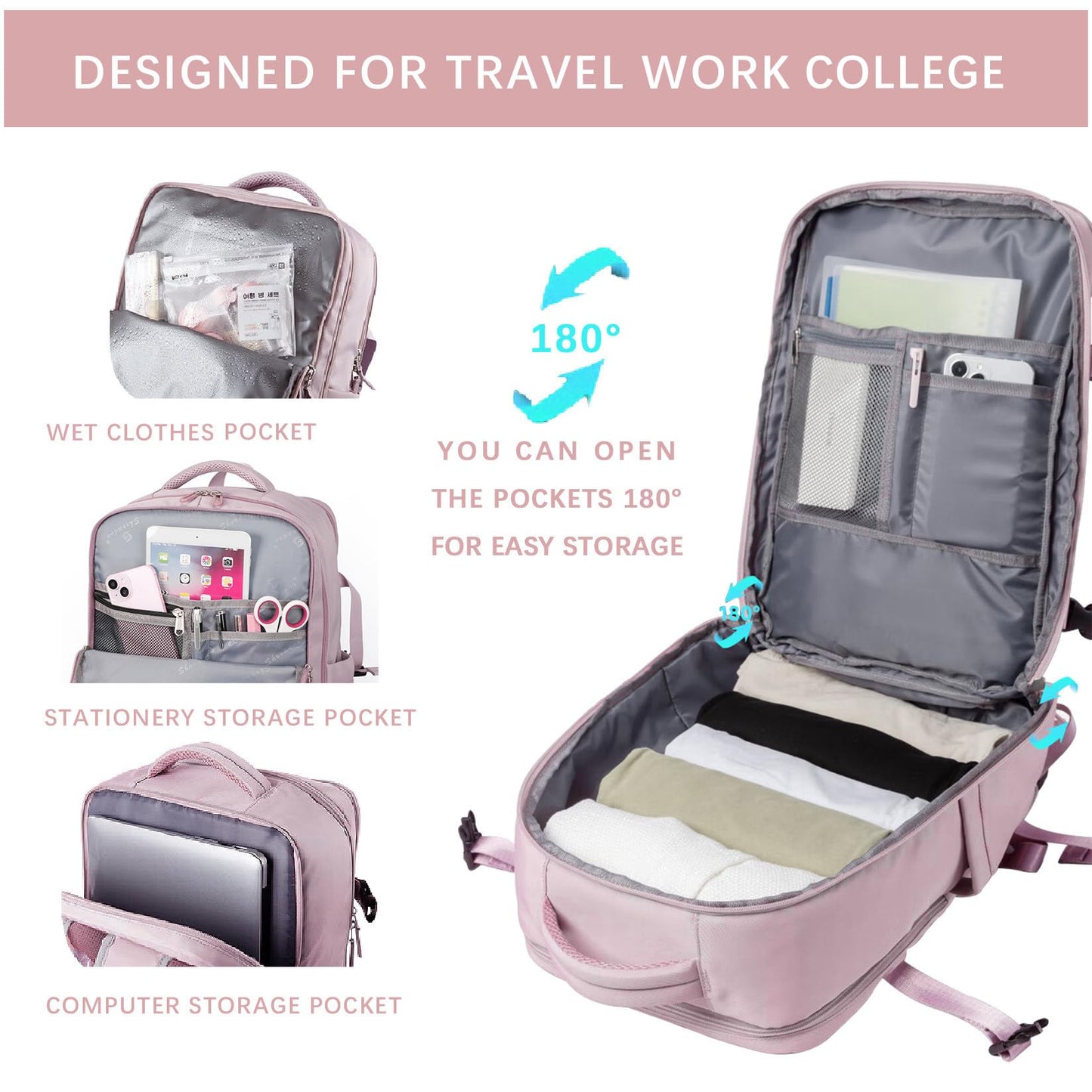 SHRRADOO Travel Backpack