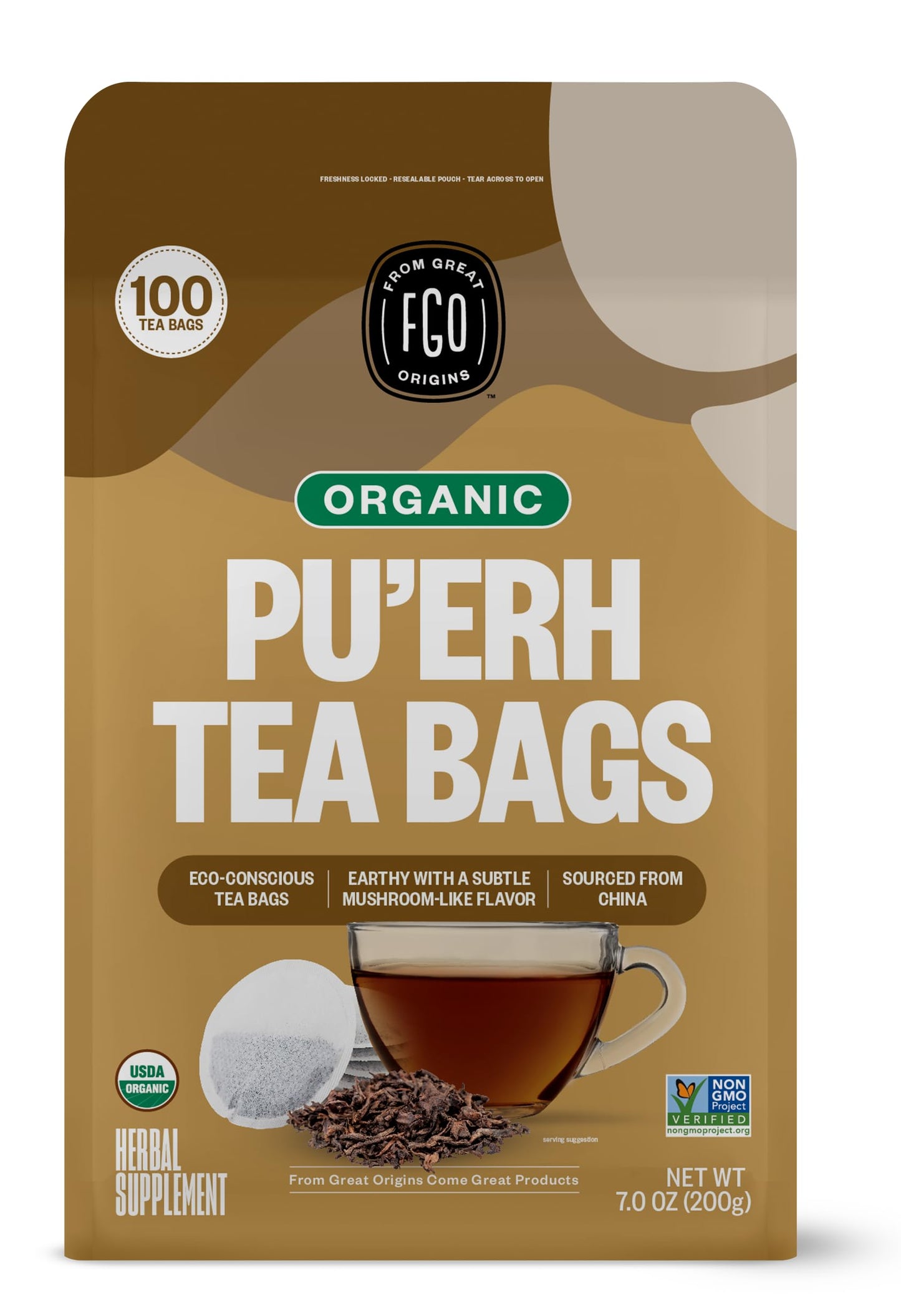 ElderZen Organic Tea - Caffeine-Free Eco Bags
