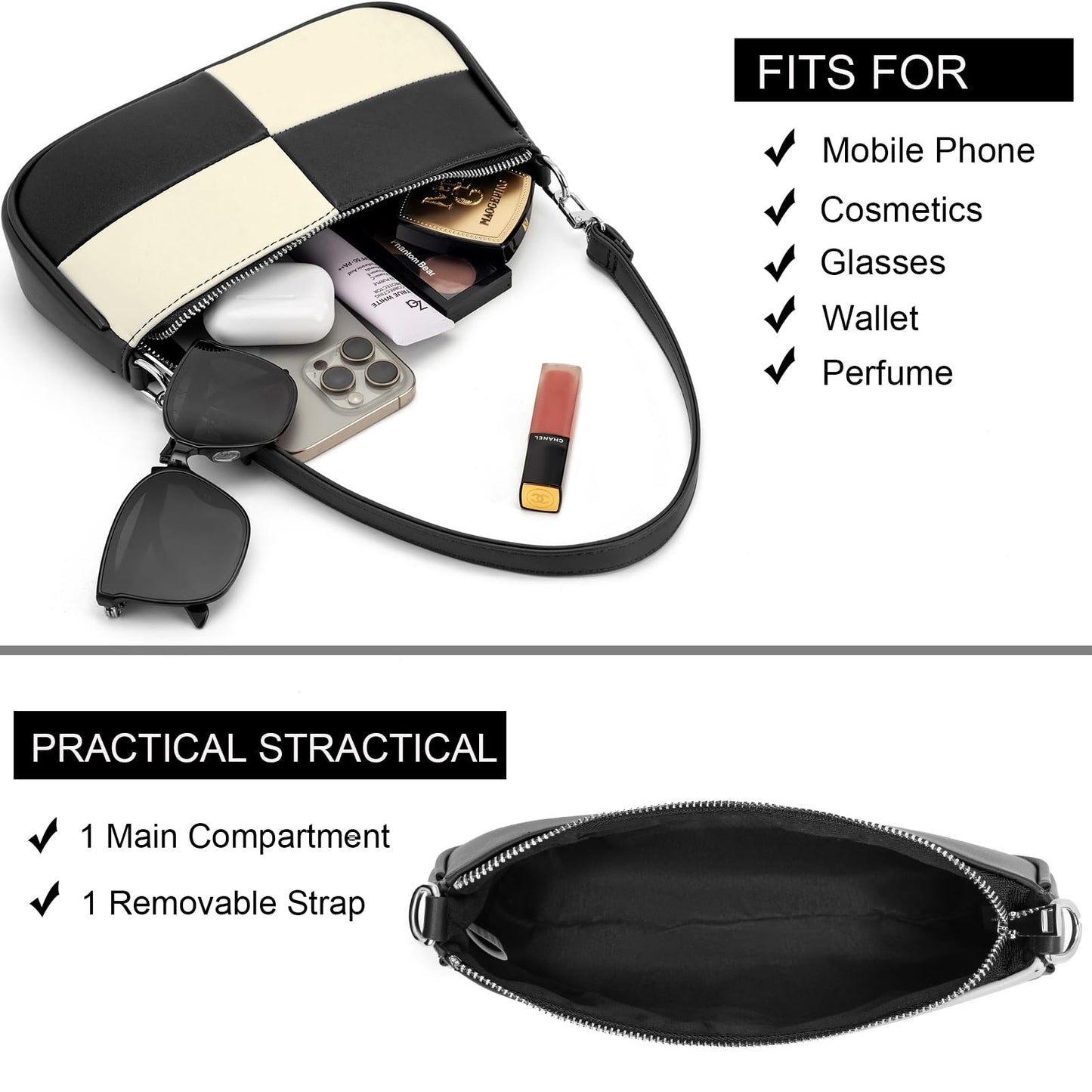 Retro Vegan Leather Shoulder Bag