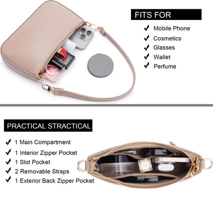 Retro Vegan Leather Shoulder Bag