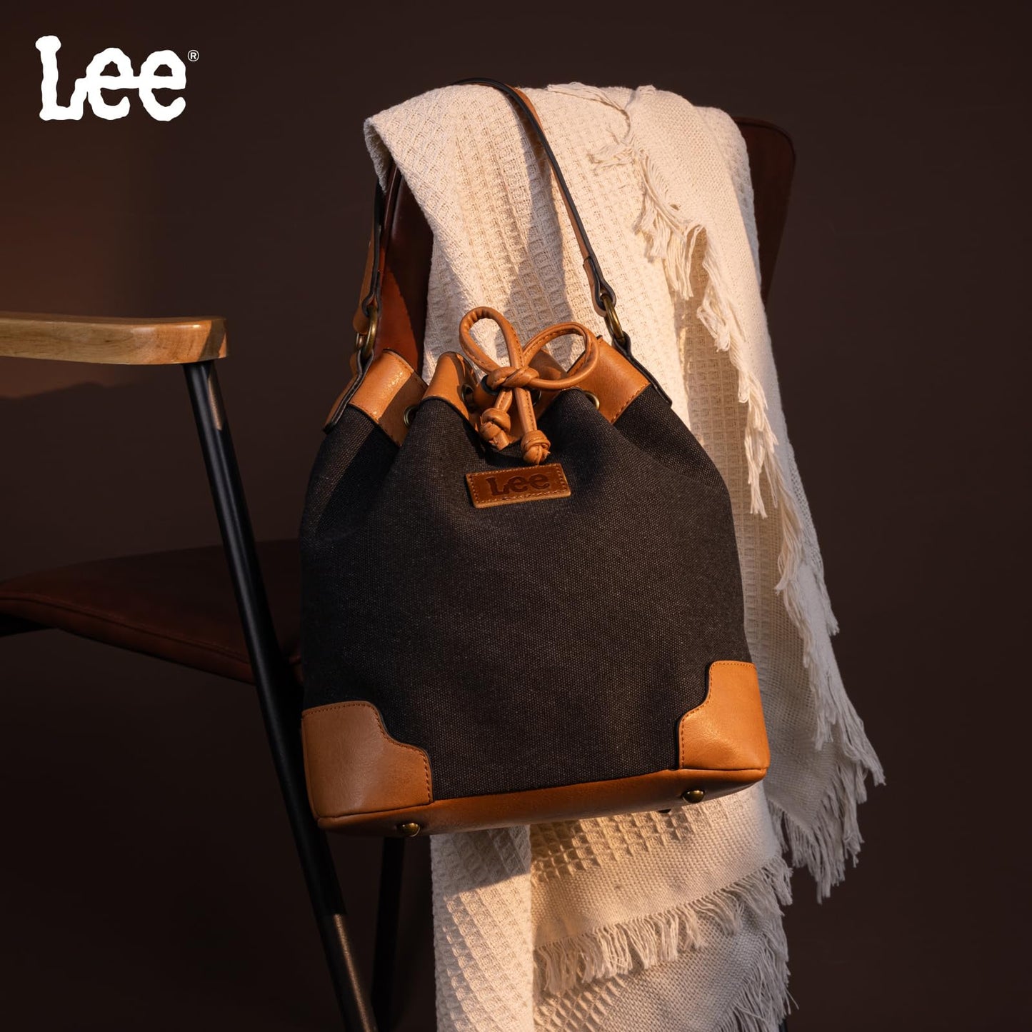 Montana West Lee Drawstring Hobo Bucket Bag