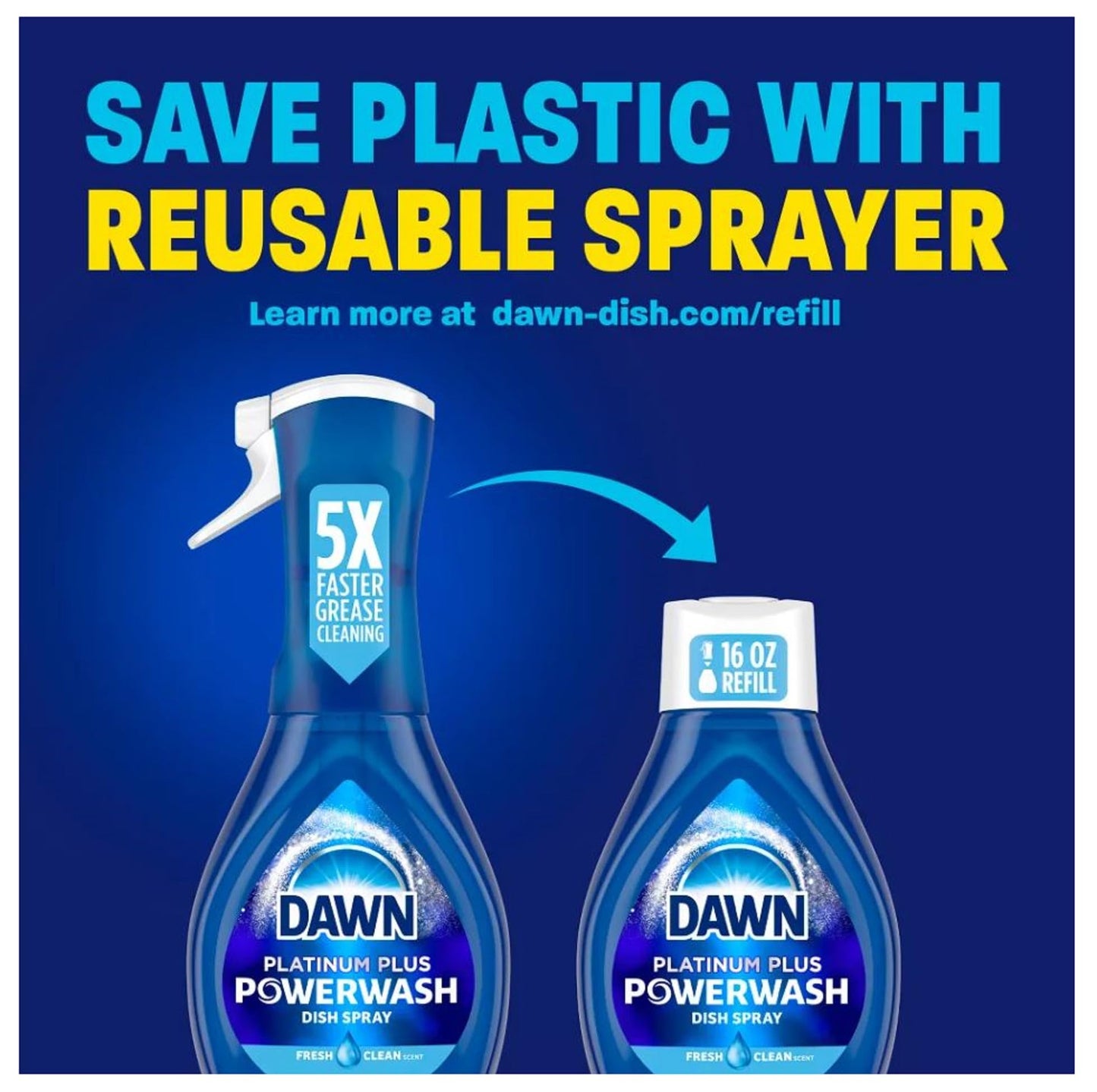 Dawn Powerwash Fresh: 1 Spray + 3 Refill Bundle