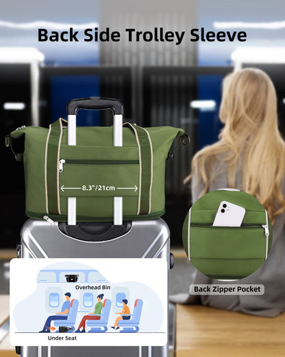 WALNEW Foldable Waterproof Travel Duffel Bag