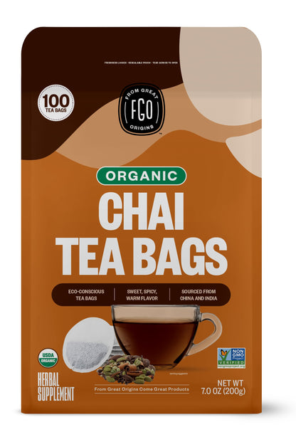 ElderZen Organic Tea - Caffeine-Free Eco Bags