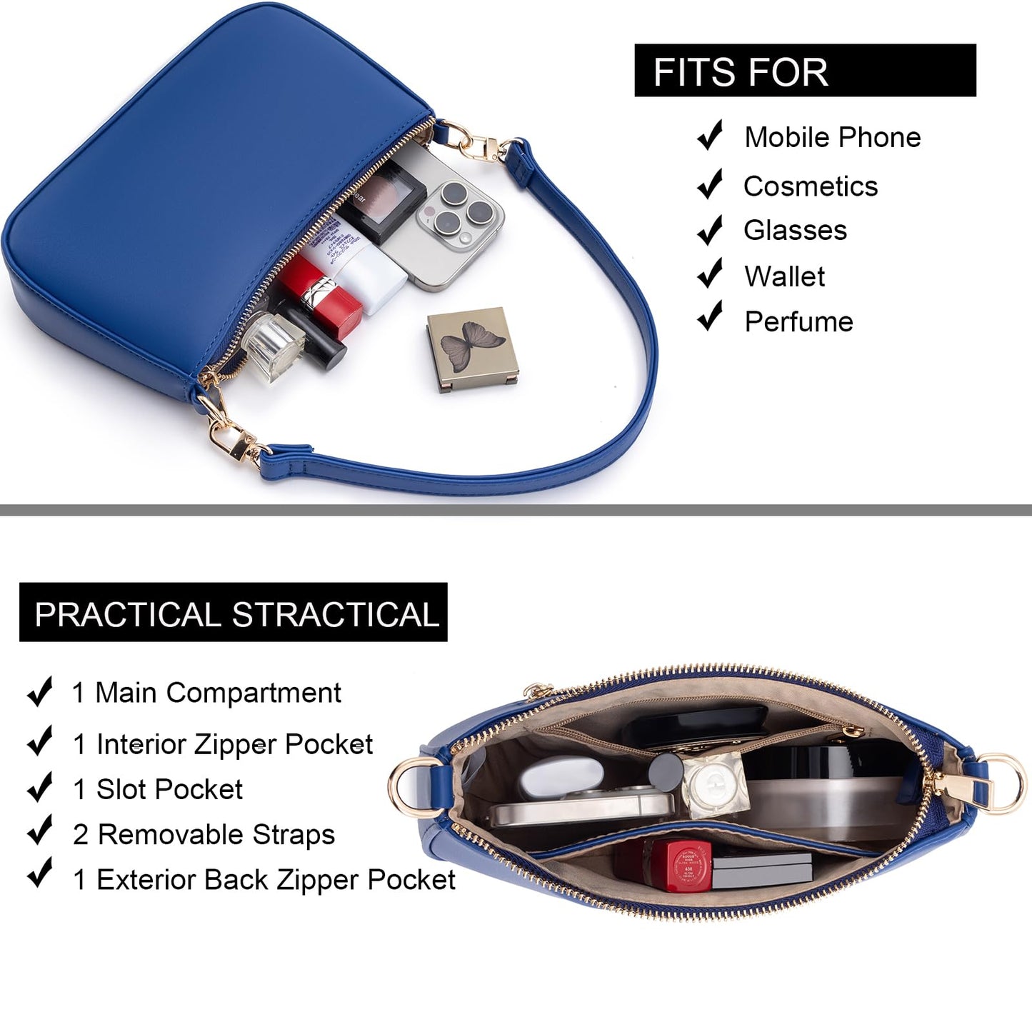 Retro Vegan Leather Shoulder Bag
