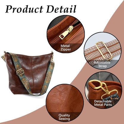 ChicHobo Vegan Leather Crossbody Bag with Strap