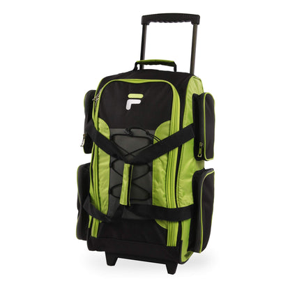 Fila 22 UltraLite Black Rolling Duffel Bag