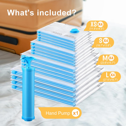 Vacuum Space Saver Bags - 6 Pack Travel Combo