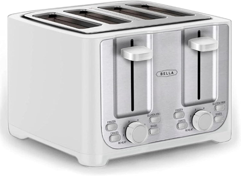 BELLA 4 Slice Toaster with Auto Shut Off - Extra Wide Slots & Removable Crumb Tray and Cancel, Defrost & Reheat Function - Toast Bread & Bagel, Sage - Premium Appliances from Visit the BELLA Store - Just $34.99! Shop now at Handbags Specialist Headquarter