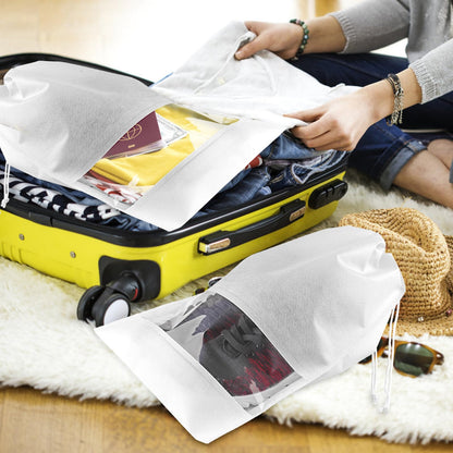 Clear View Travel Shoe Bags - 12 Pack