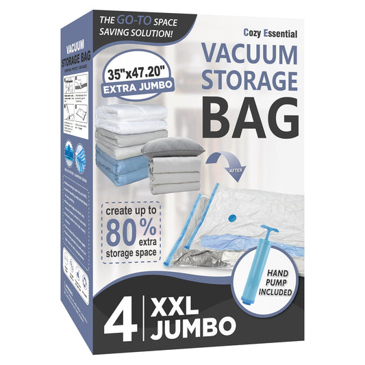 CozyVac Travel Bags with Pump - 6 Pack Space Savers