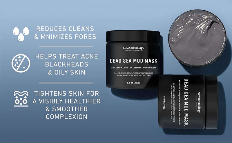 New York Biology Dead Sea Mud Mask for Face and Body - Spa Quality Pore Reducer for Acne, Blackheads and Oily Skin, Natural Skincare for Women, Men - Tightens Skin for A Healthier Complexion - 8.8 oz - Premium Body Mud from Visit the NEW YORK BIOLOGY THE ULTIMATE COSMECEUTICALS Store - Just $28.99! Shop now at Handbags Specialist Headquarter