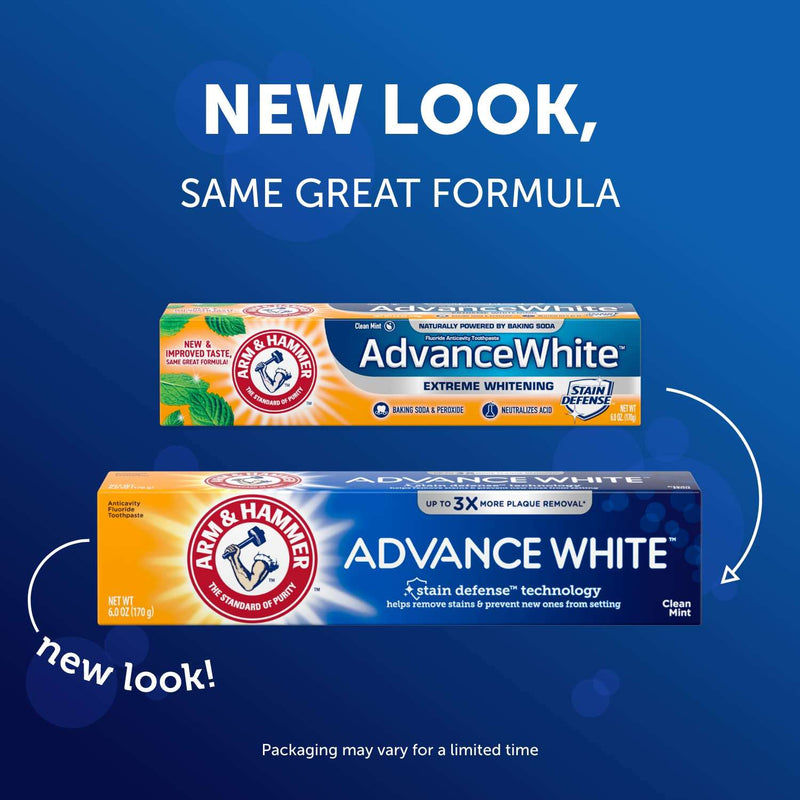 Arm & Hammer Advance White Toothpaste, Clean Mint Flavor, Stain Defense Technology, 6 Ounce (Pack of 4) - Premium Health Care from Visit the Arm & Hammer Store - Just $23.99! Shop now at Handbags Specialist Headquarter