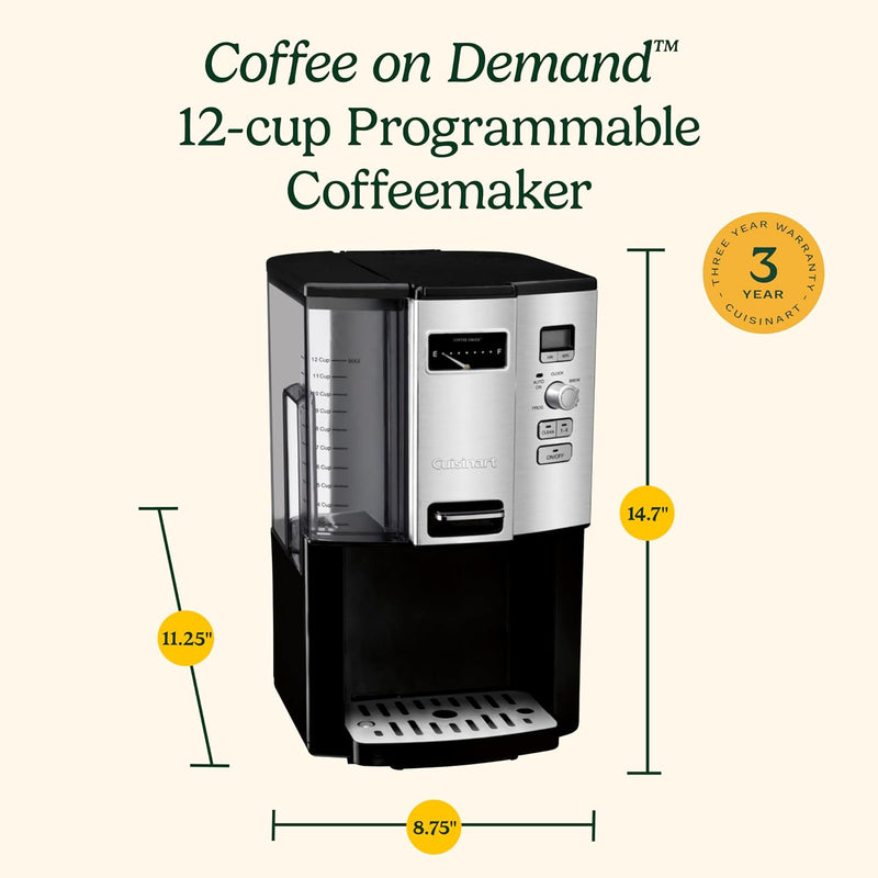 Cuisinart Coffee Maker, 12 Cup Programmable Drip, DCC-3000P1, Black - Premium Coffee Maker from Visit the Cuisinart Store - Just $143.99! Shop now at Handbags Specialist Headquarter